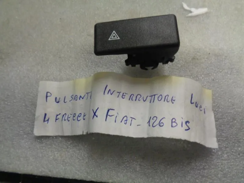 Pulsante Interruttore Luci 4 Frecce Per Fiat 126 Bis