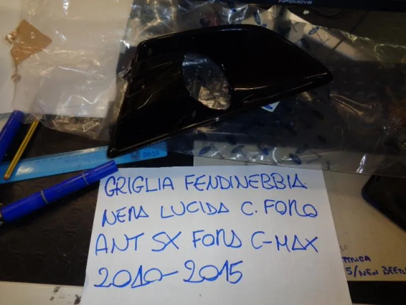 Griglia Fendinebbia Anteriore Sinistra Nera Lucida Ford C-Max 2010-2015