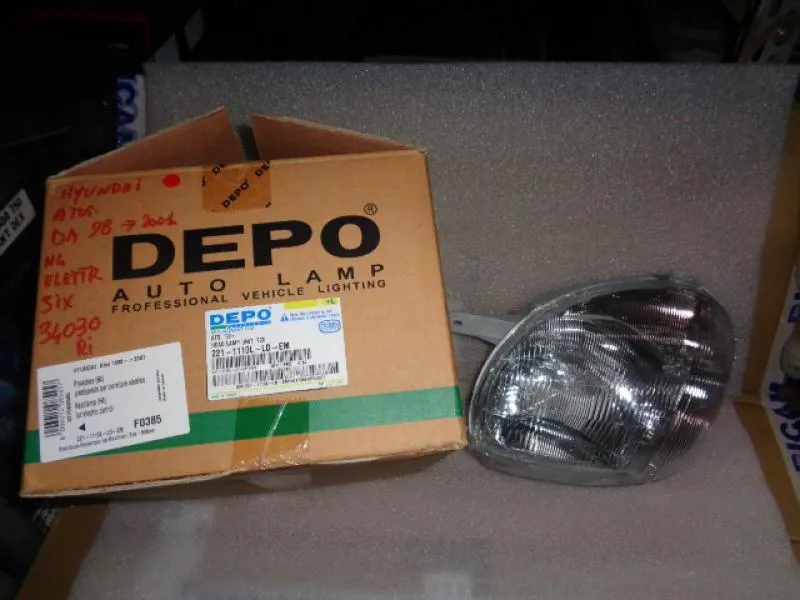 Proiettore Sinistro Elettrico H4 Hyundai Atos Dal 1994/2001