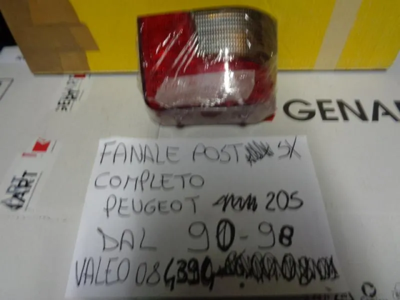 Fanale Posteriore Sinistro Completo Peugeot 205 Dal 1990 Al 1998