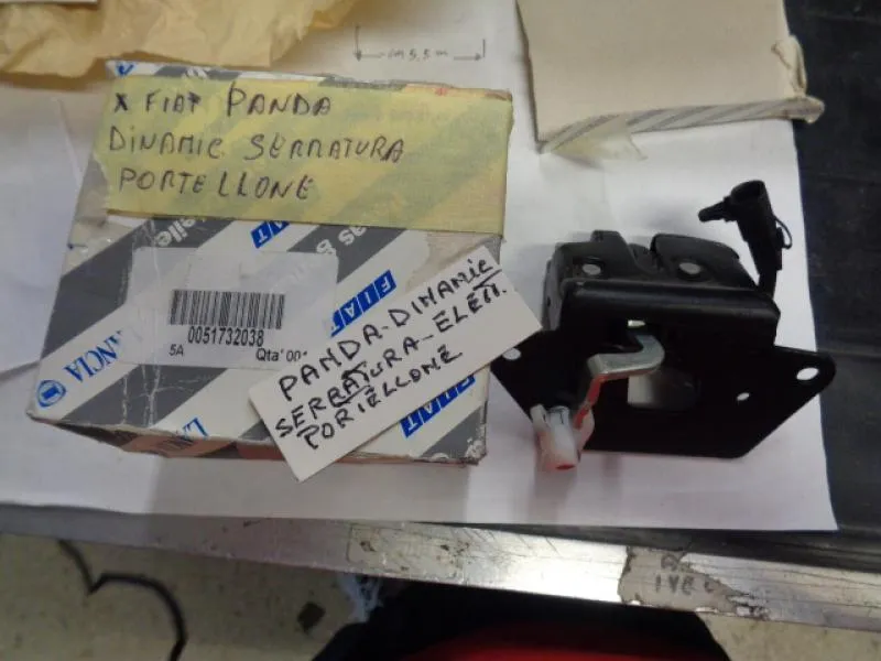 Serratura Elettrica  Portellone Per Fiat Panda Dinamic