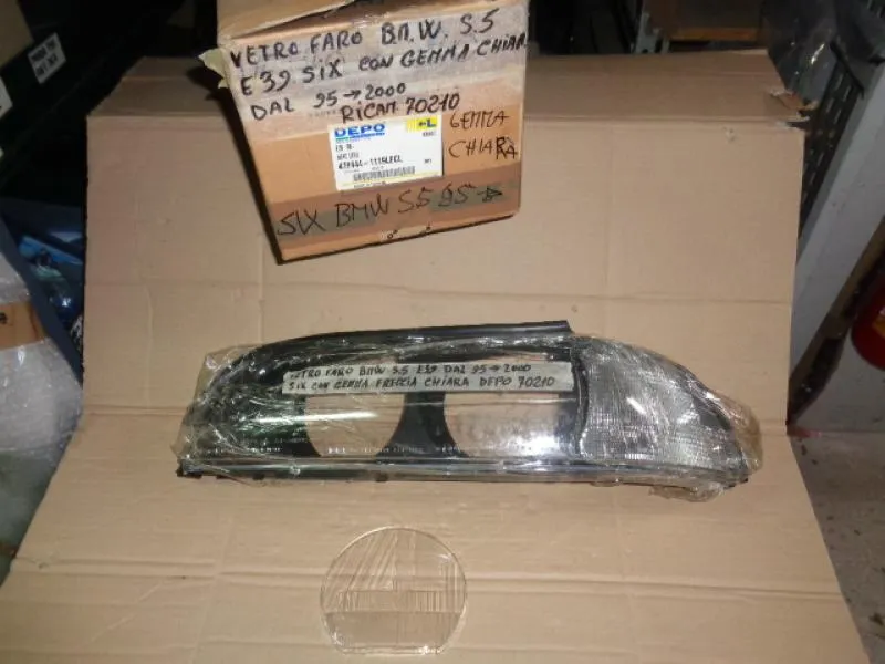 Vetro Faro Bmw Serie 5 E39 Con Gemma Chiara Dal 1995 Al 2000