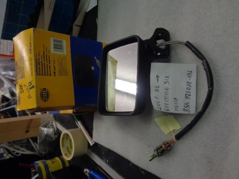 Specchio Retrovisore Sinistro Regolazione Meccanica Volkswagen Golf Mk2