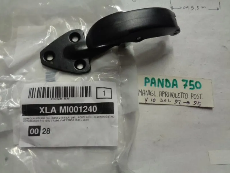 Maniglia Aprivoletto Posteriore Fiat Panda 750 / Autobianchi Y10 Dal 1992 Al 1995