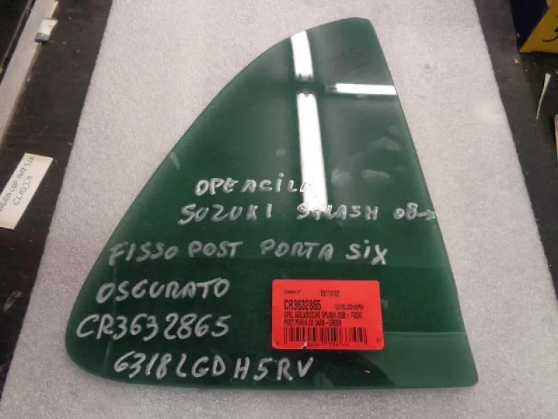 Vetro Fisso Porta Anteriore Sinistra Oscurato Opel Agila,Suzuki Splash 2008>