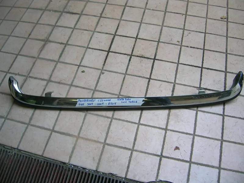 Paraurti Posteriore Con Gomma Senza Foro Luce Targa Fiat 900 T-600 T-850 T