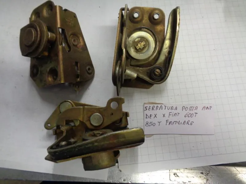 Serratura Porta Anteriore Destra Per Fiat 600 T - 850 T  - 850 Familiare