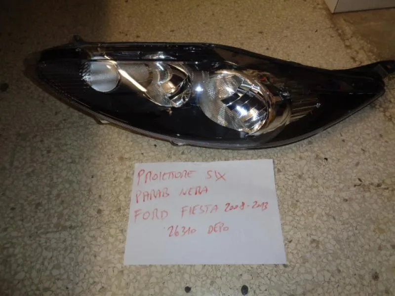 Proiettore Sinistro Parabola Nera Ford Fiesta 2008-2013