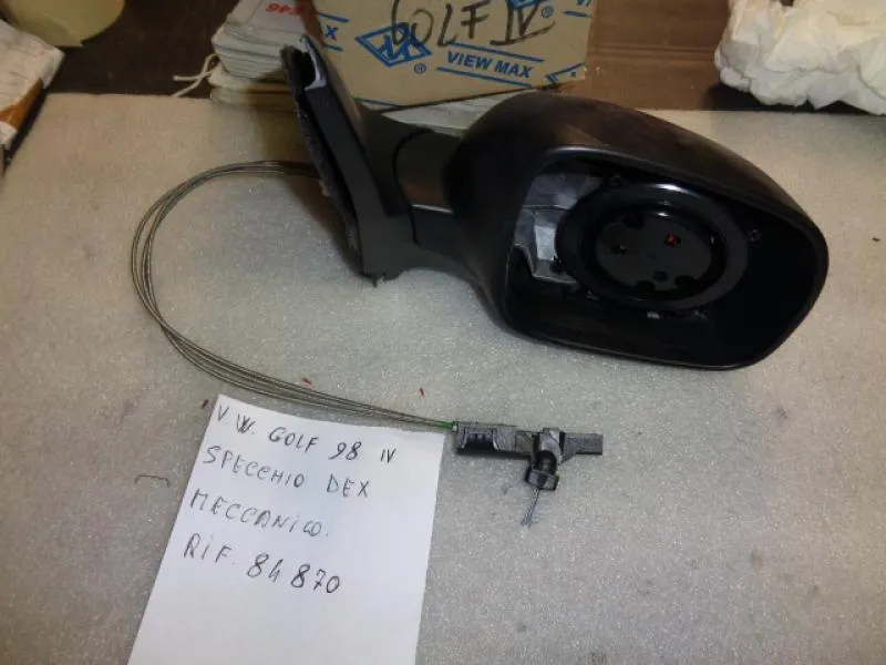 Specchio Retrovisore Destro Meccanico Nero Golf 4 1998>