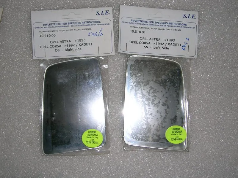 Vetrino Specchio Retrovisore Dx e Sx Opel Astra/Corsa/Kadett