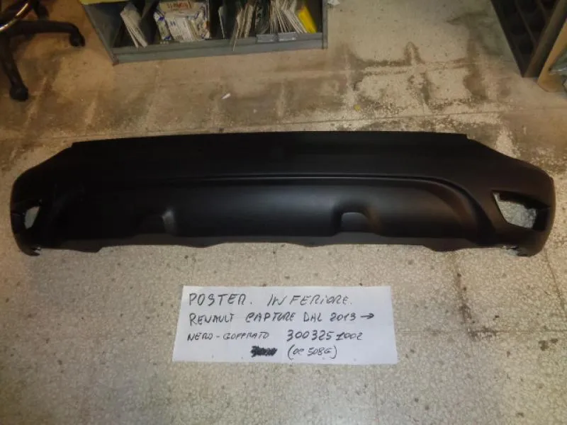 Paraurti Posteriore Inferiore Nero Con tracce Sensori Renault Captur 2013-2017