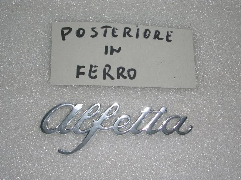 Scritta Post. in Metallo Alfa Romeo Alfetta