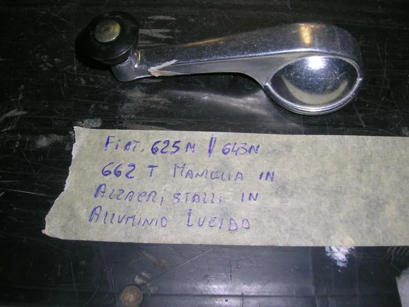 Maniglia Alzacristalli In Alluinio Lucido Fiat 625 643 662 T