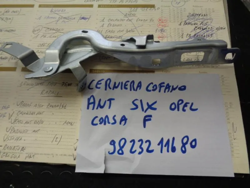 Cerniera Cofano Anteriore Sinistra Opel Corsa F