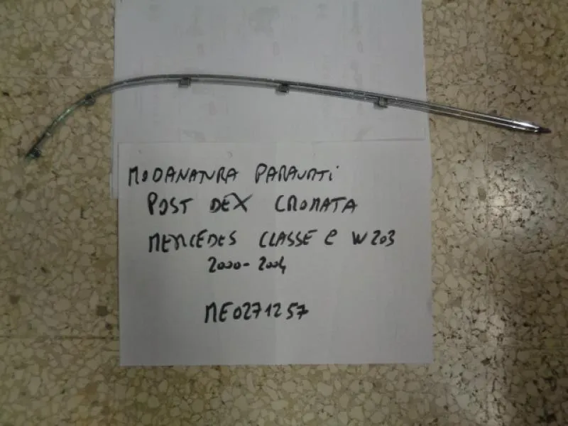 Modanatura Paraurti Posteriore Destra Cromata Mercedes Classe C W203 2000-2004
