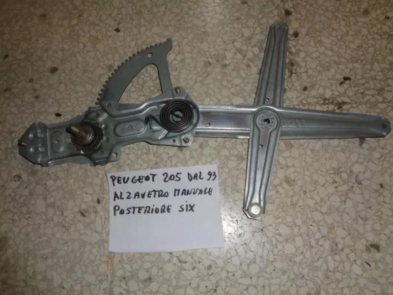 Alzavetro Posteriore Sinistro Manuale Peugeot 205 1993>