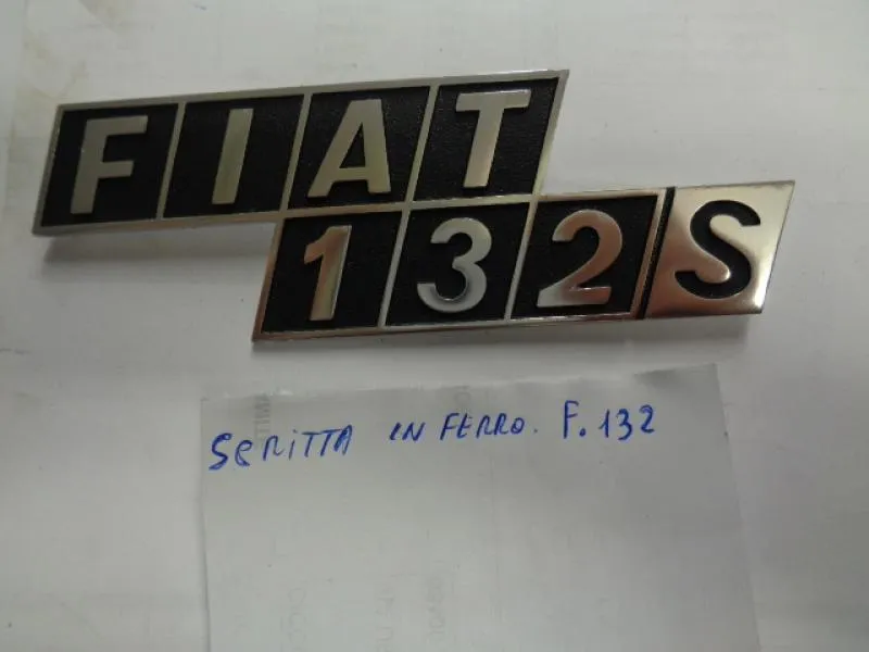 Scritta In Ferro Fiat 132 S