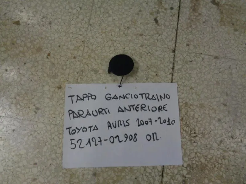 Tappo Gancio Traino Paraurti Anteriore Toyota Auris 2007-2010
