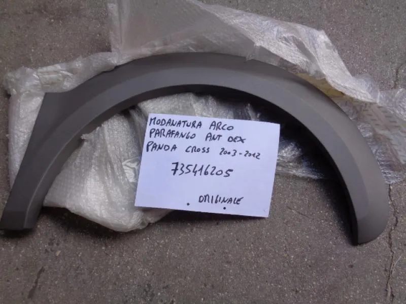 Modanatura Parafango Anteriore Destro Grigio Scuro Fiat Panda Cross 2003-2011