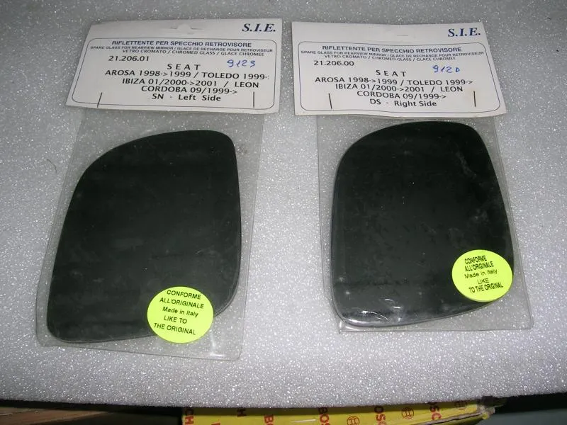 Vetrino Specchio Retrovisore Dx e Sx Seat Arosa/Toledo/Ibiza/Leon/Cordoba