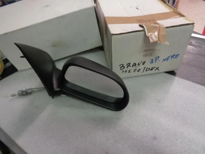 Specchio Retrovisore Destro Meccanico Nero Fiat Bravo 3 Porte