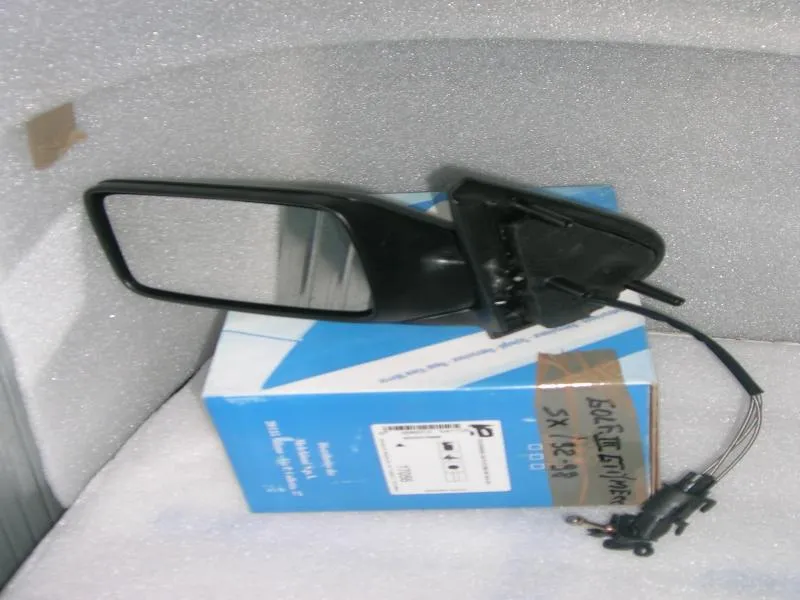 Specchio Retrovisore Sinistro Nero Regolazione Meccanica Volkswagen Golf 3, Volkswagen Vento 1991-1998