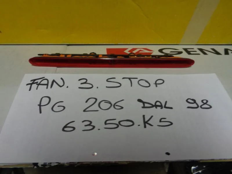 Fanalino Terzo Stop Peugeot 206 Dal 1998