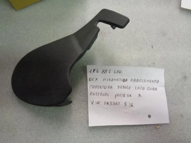 Modanatura Abbellimento Sedile Lato Guida Anteriore Parte Destra Volkswagen Passat R36