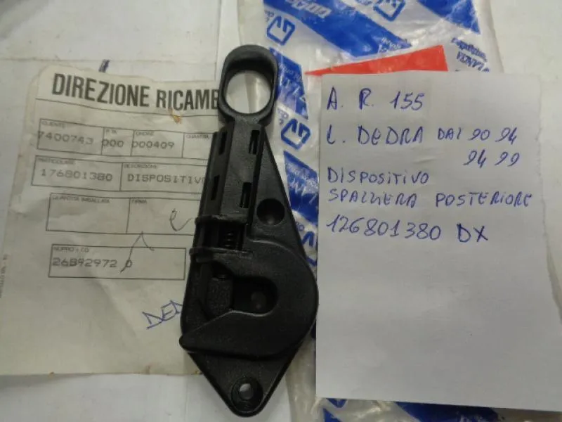 Dispositivo Spalliera Posteriore Destra Lancia Dedra Dal 1990 Al 1999 . Alfa Romeo 155