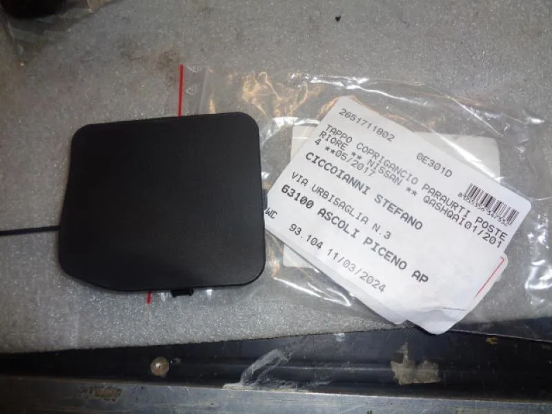 Tappo Paraurti Posteriore Nissan Qashqai 2014-2017