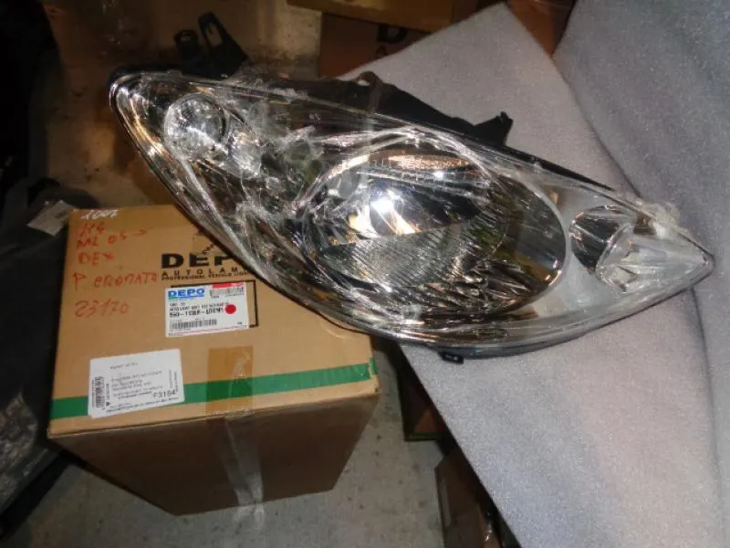 Proiettore Destro Con Parabola Cromata H4 Peugeot 1007 Dal 2005