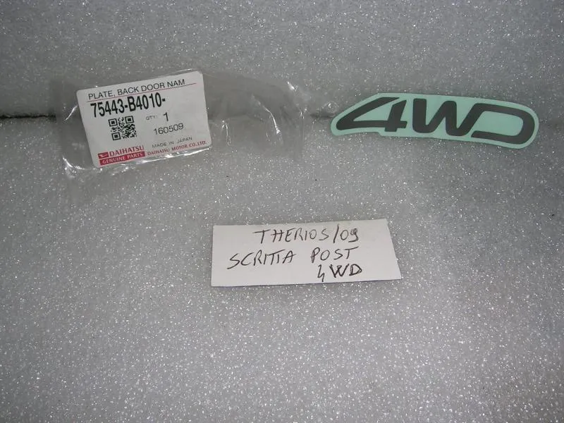 Scritta Posteriore ''4WD'' Daihatsu Terios 09'