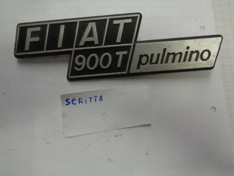 Scritta Fiat 900 T Pulmino