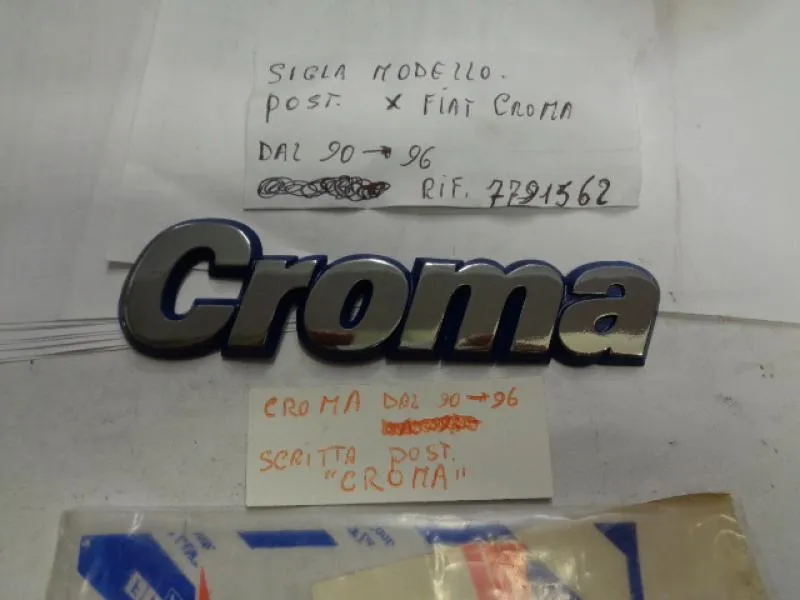 Sigla Modello Posteriore Fiat Croma Dal 1990 Al 1996