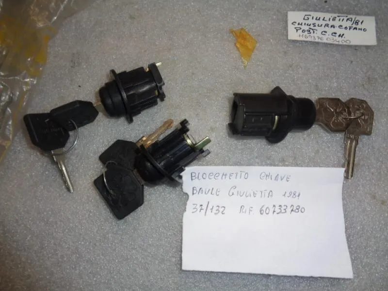 Blocchetto Chiusura Cofano Posteriore Alfa Romeo Giulietta 1981