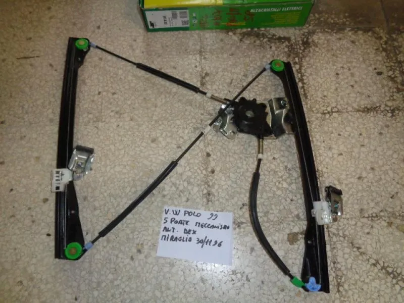 Meccanismo Alzavetro Anteriore Destro Volkswagen Polo 1999 5 Porte
