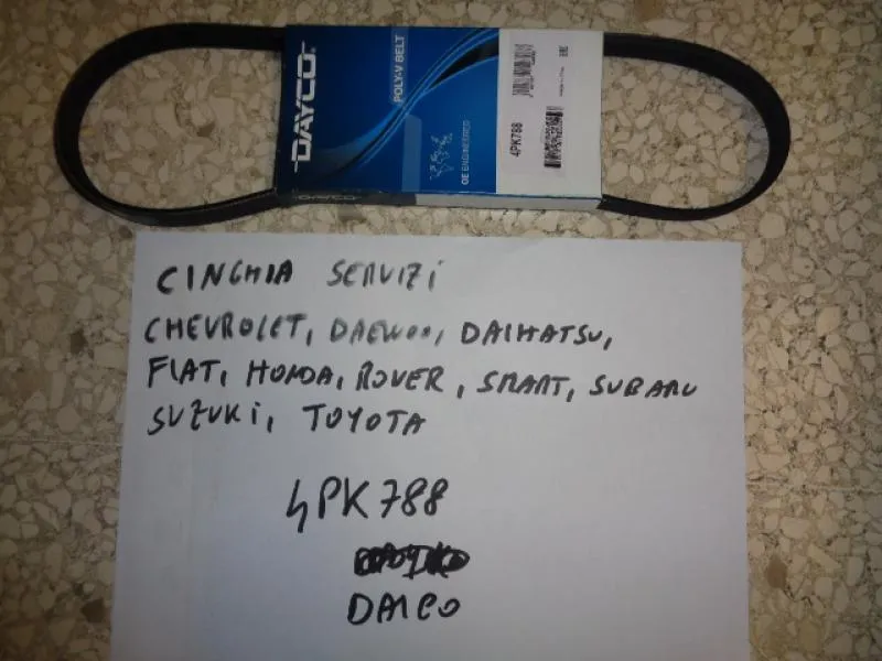 Cinghia Servizi Chevrolet , Daewoo , Daihatsu , Fiat , Honda Rover , Smart , Subaru , Suzuki , Toyota
