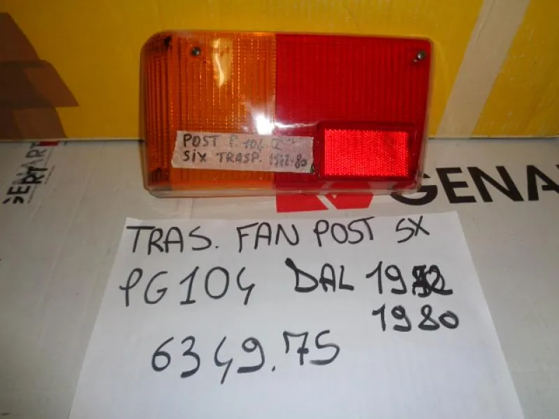 Plastica Fanalino Posteriore Sinistro Peugeot 104 Dal 1972 Al 1980