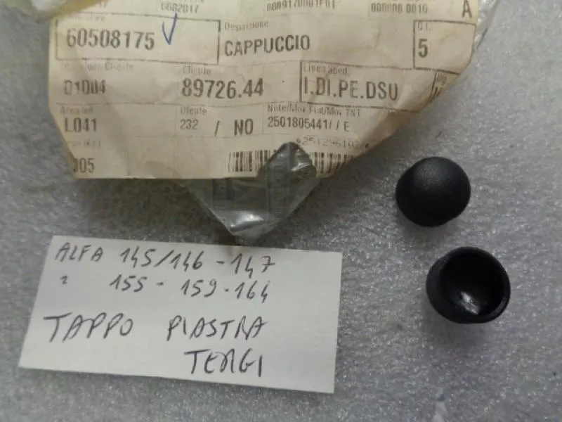 Tappo Piastra Tergi Alfa Romeo 145-146-147-155-159-164