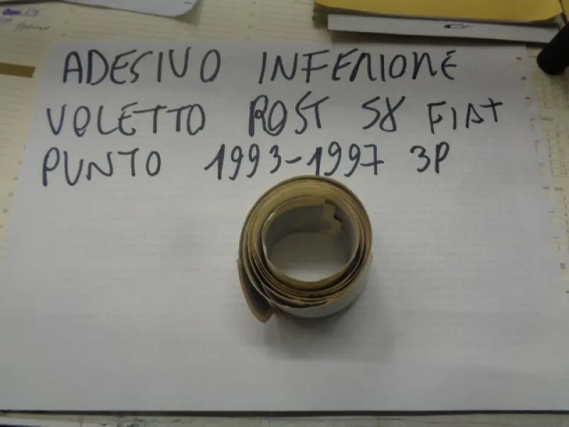 Adesivo Posteriore Sinistro Inferiore Voletto Fiat Punto 1993-1997 3 Porte