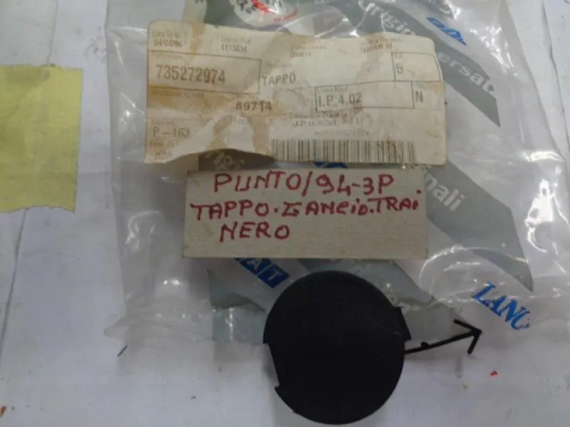 Tappo Gancio Traino Nero Fiat Punto 1994 - 3 Porte