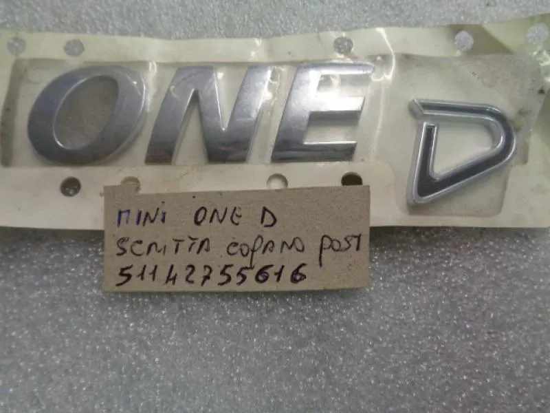 Scritta Cofano Posteriore Mini One D