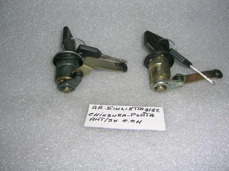 Chiusura Porta Anteriore Sinistra Con Chiave Alfa Romeo Giulietta 81'-82'