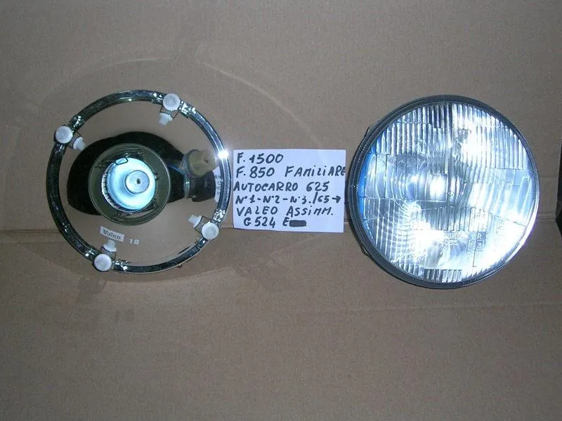 Proiettore Fiat 1500, Fiat 625 N1, Fiat 850 Familiare