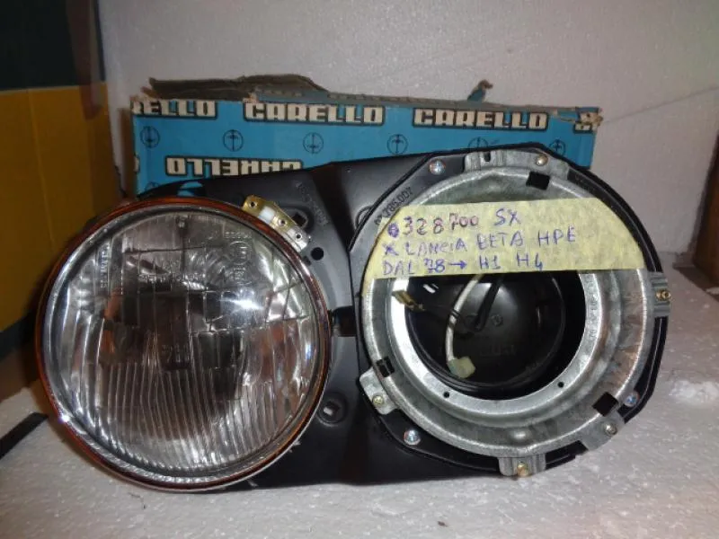 Proiettore Sinistro Lancia Beta Hpe Completo Di porta Faro  Dal 1978  H1 / H4