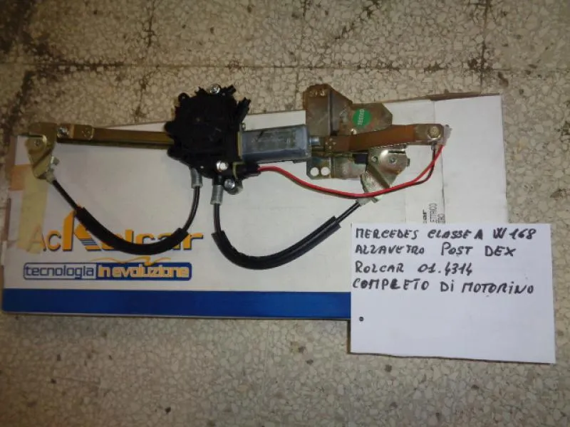 Alzavetro Elettrico Posteriore Destro Mercedes Classe A W 168 1997-2004