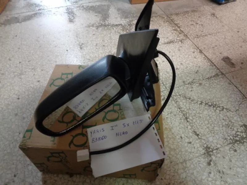 Specchio Retrovisore Sinistro Elettrico Nero Toyota Yaris 1999-2003