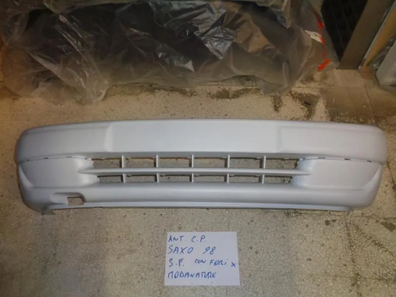 Paraurti Anteriore Da Verniciare Citroen Saxo 1998 Con Fori Modanature
