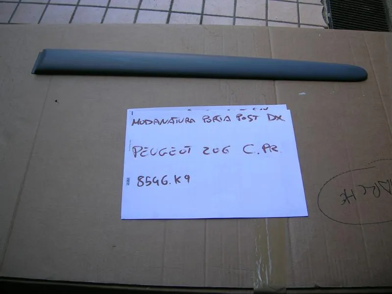 Modanatura Porta Posteriore Sinistra Peugeot 206 Plus 2009-2012