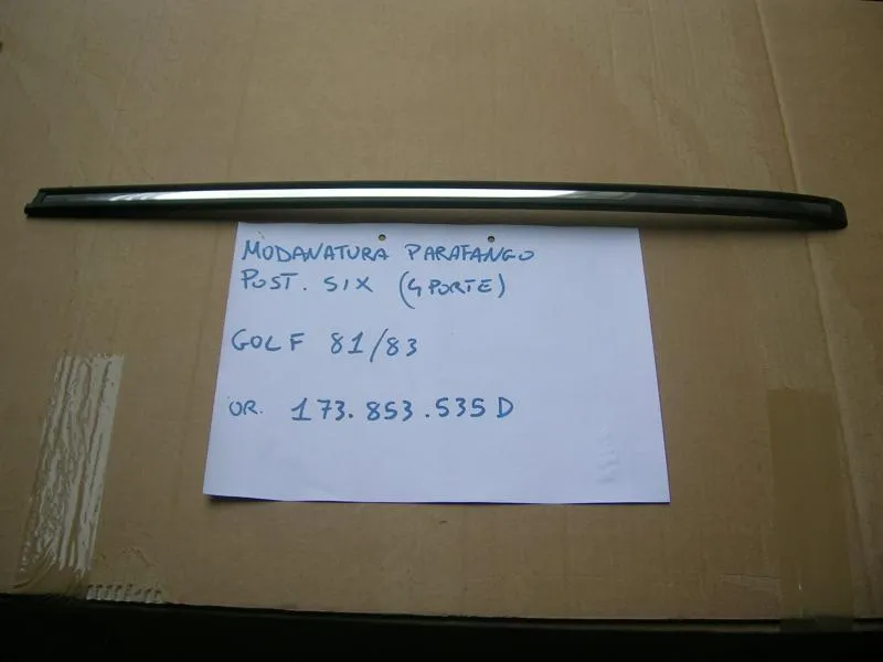 Modanatura Parafango Posteriore Sinistro Golf Dal 81 Al 83
